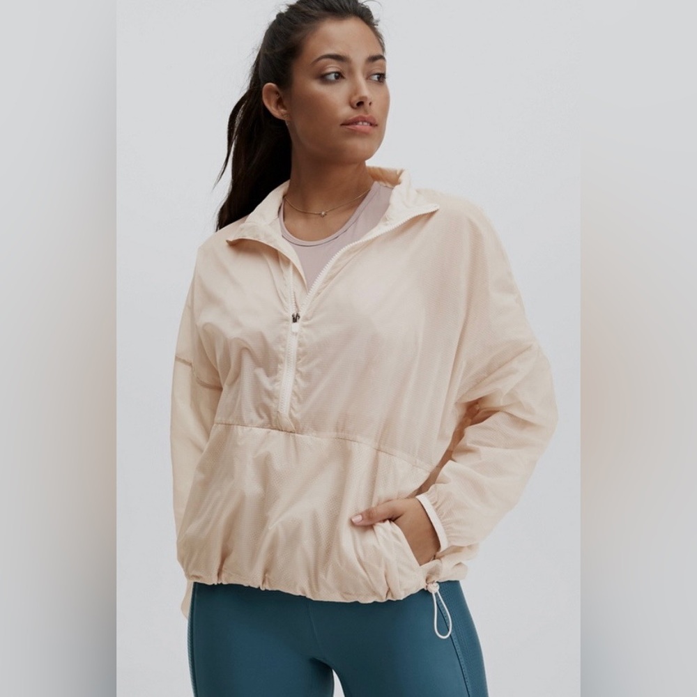 Fabletics - NWT - Ash Cropped Half Zip Jacket (Bo… - image 2